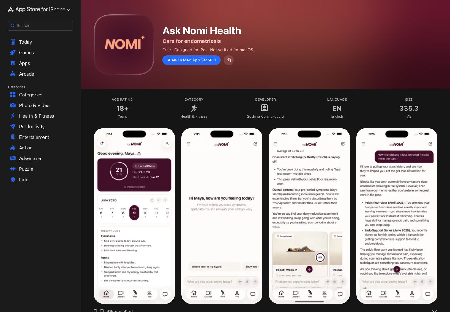 App Store preview