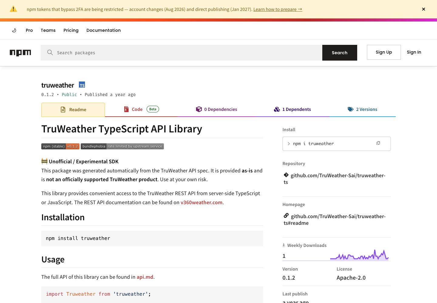 TypeScript SDK preview